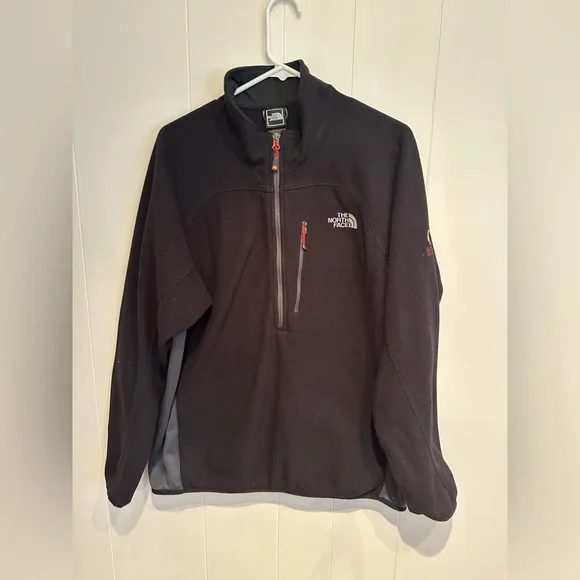 The North Face Summit Series Fleece Pullover Black 1/2 Zip Jacket Mens L - Picture 3 of 9